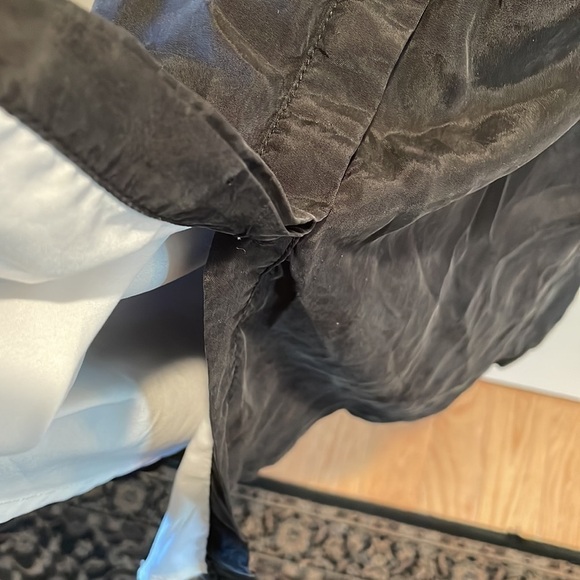 Armani Exchange Razorback White and Black Button Down Maxi Dress - Picture 5 of 10